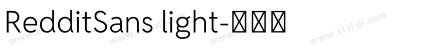 RedditSans light字体转换